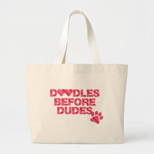 Bolsa Tote Grande Doodles Before Dudes