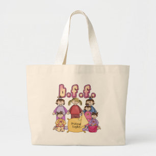 Bolsa Tote Grande Dos melhores amigos partido de descanso para