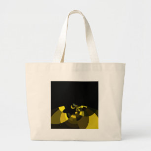Bolsa Tote Grande Dourado negro