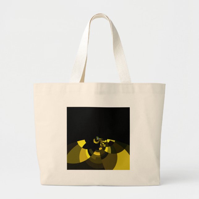 Bolsa Tote Grande Dourado negro (Frente)