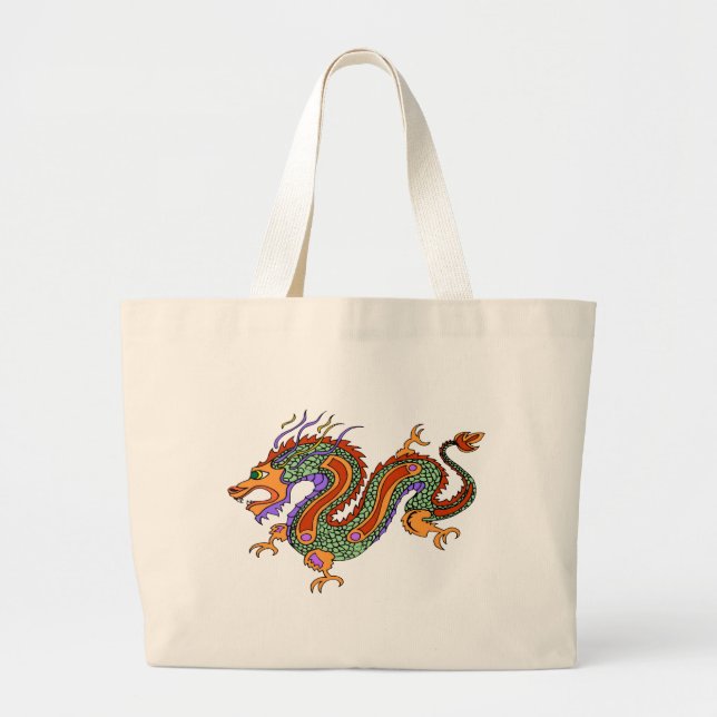 Bolsa Tote Grande dragão (Frente)