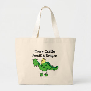 Bolsa Tote Grande Dragão do castelo
