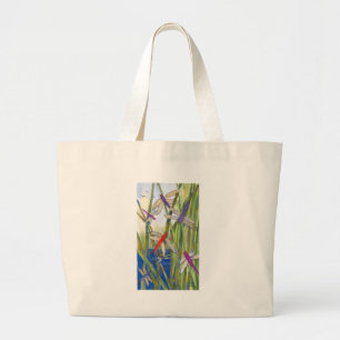 Bolsa Tote Grande Dragonflies Summer