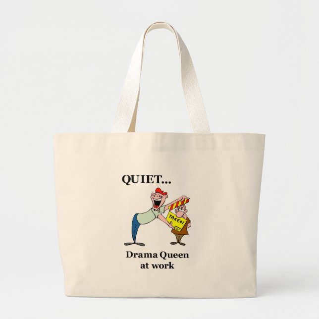 Bolsa Tote Grande Drama Queen (Frente)