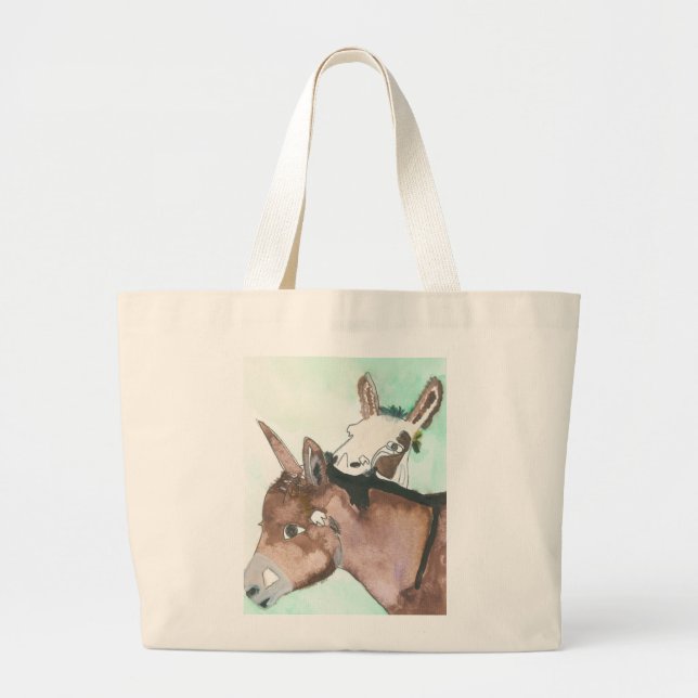 Bolsa Tote Grande D'Vine Donkeys Tote Bag (Frente)