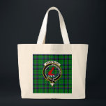 Bolsa Tote Grande e<br><div class="desc">Armstrong official tartan,  badge and motto which translated,  means:  I remain undefeated.</div>