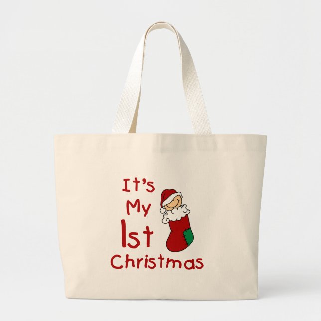 Bolsa Tote Grande É meu ø Natal (Frente)