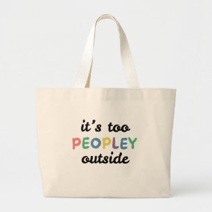 Bolsa Tote Grande É Muito Cheio Lá Fora Saco de Compras Divertido pa