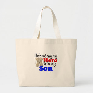 Bolsa Tote Grande É não somente um herói que é meu filho