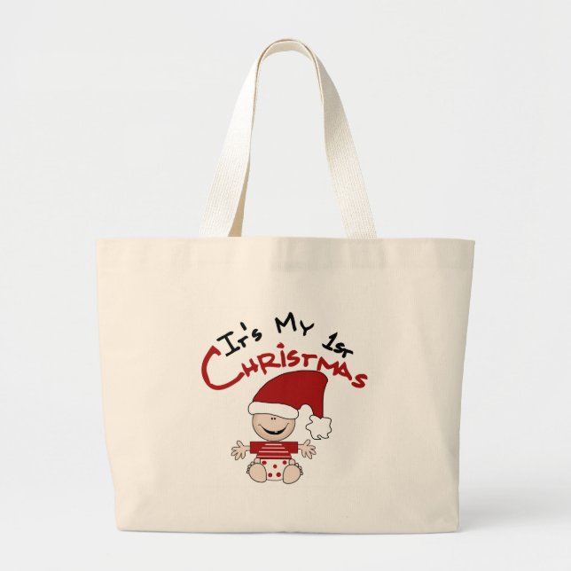 Bolsa Tote Grande É o meu Natal de 1rua (Frente)