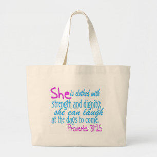 Bolsa Tote Grande É vestida com força e dignidade