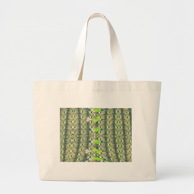 Bolsa Tote Grande Eco Africa Motif - Arte Africana Inspirada na Natu (Frente)