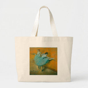 Bolsa Tote Grande Edgar Degas Dançarinas na Barra pintura obra de ar