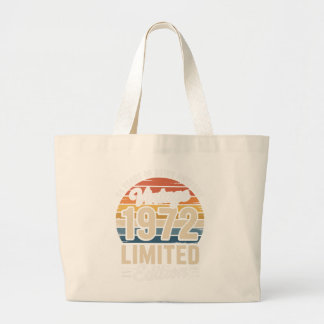 Bolsa Tote Grande Edição Limitada Vintage de Aniversário Retro de 19