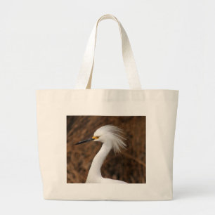 Bolsa Tote Grande Egret nevado