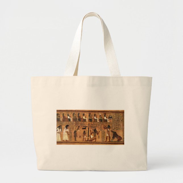 Bolsa Tote Grande Egyptian books of the dead. (Frente)