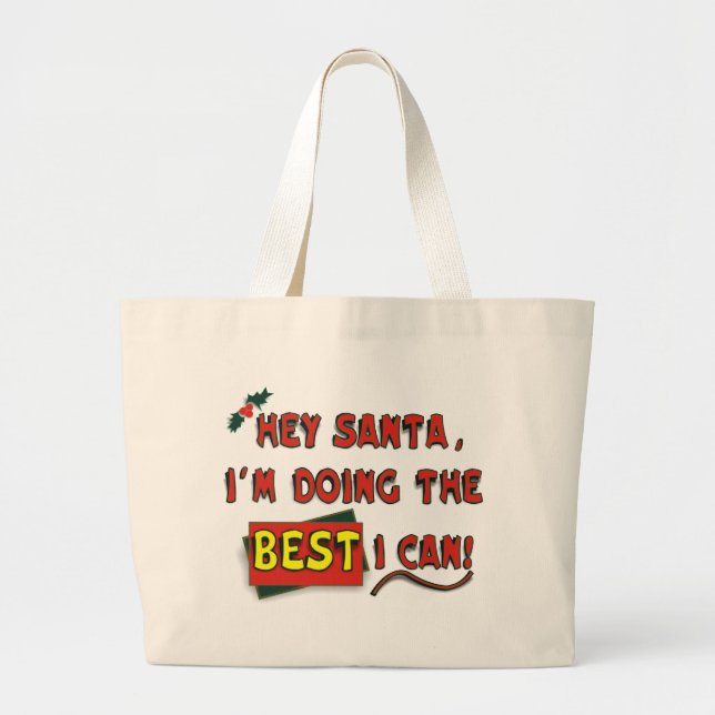 Bolsa Tote Grande Ei, Papais noeis! (Frente)