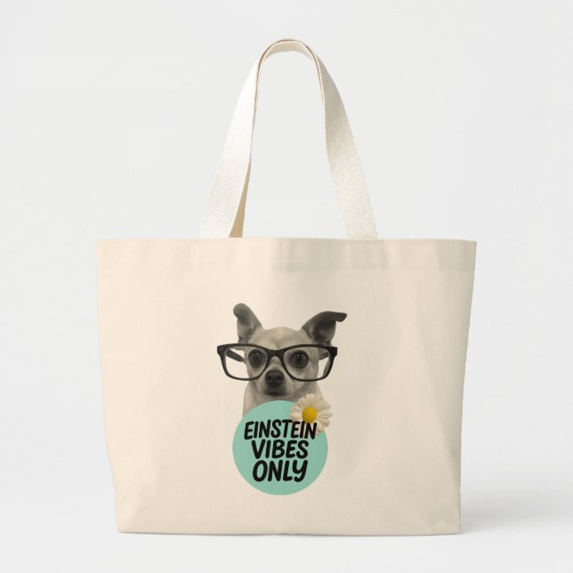 Bolsa Tote Grande Einstein apenas vibes - Tote Bag (Frente)