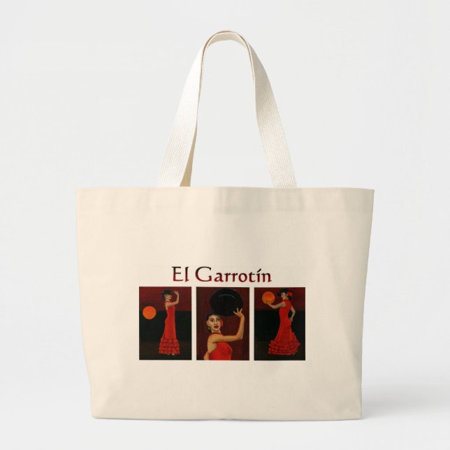 Bolsa Tote Grande "EL Garrotín" (Flamenco) (Frente)
