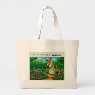 Bolsa Tote Grande Ela rega, depois conquista Tote Bag