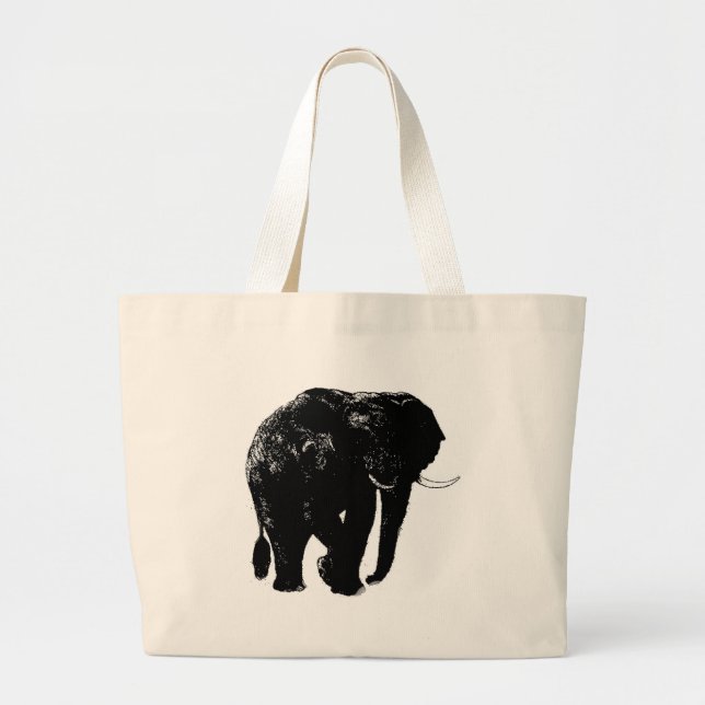 Bolsa Tote Grande Elefante Tote Bag (Frente)