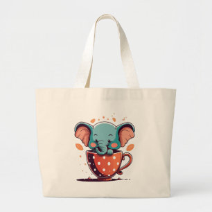 Bolsa Tote Grande Elegância de Elefante