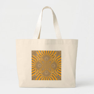 Bolsa Tote Grande Elegância Ousada de Zebra: Uma Estampa Amarela Dou