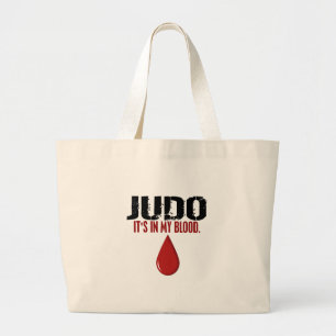 Bolsa Tote Grande Em meu JUDO do sangue