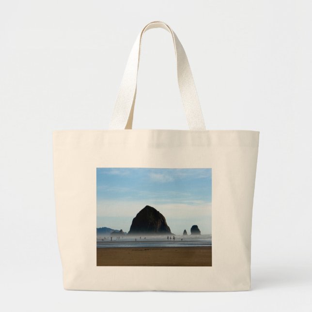 Bolsa Tote Grande embaçamento da praia (Frente)