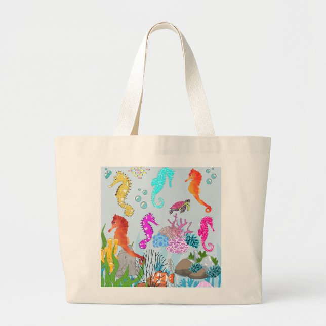 Bolsa Tote Grande Embarcação Marinha Esplendor Carryall (Frente)