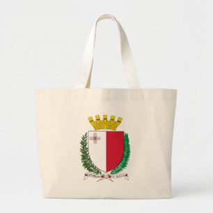 Bolsa Tote Grande emblema de malta