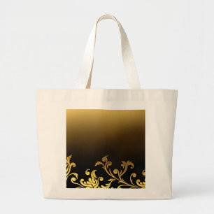 Bolsa Tote Grande emboscado metálico