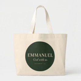 Bolsa Tote Grande EMMANUEL | Mateus 1:23 | Natal