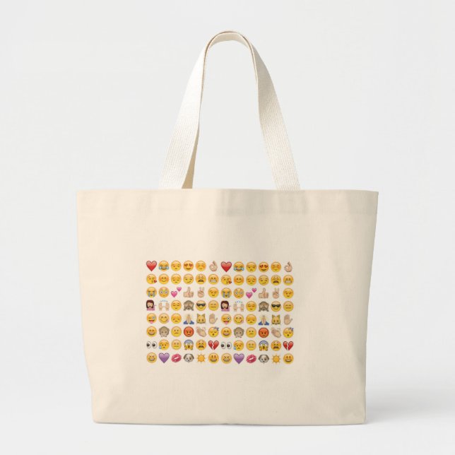 Bolsa Tote Grande emoji (Frente)