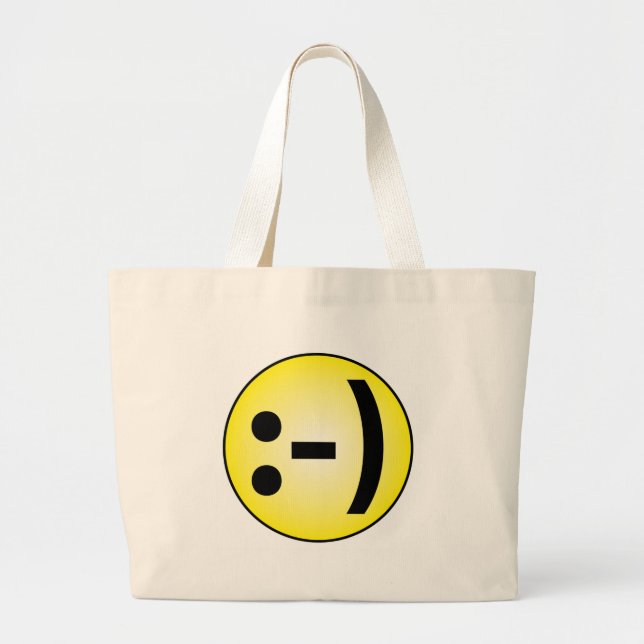 Bolsa Tote Grande Emoticon (Frente)