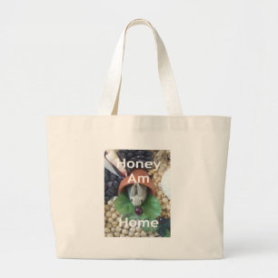 Bolsa Tote Grande Encantamento de coelho bonito