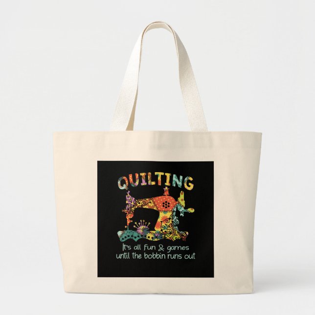 Bolsa Tote Grande Encerrando Todo Seu Jogo E Divertimento Até Que Bo (Frente)
