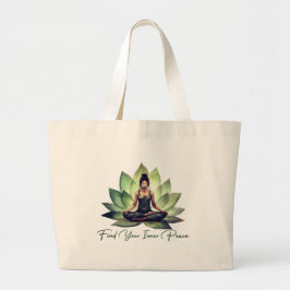 Bolsa Tote Grande Encontre sua paz interior