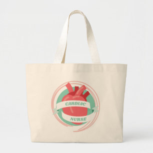 Bolsa Tote Grande Enfermeiro Cardíaco Presente para Enfermeiro Cardi