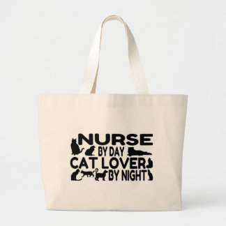 Bolsa Tote Grande Enfermeiro Cat Lover