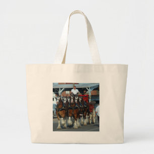 Bolsa Tote Grande Engate de cavalo de Clydesdale 6