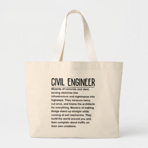 Bolsa Tote Grande Engenheiro Civil