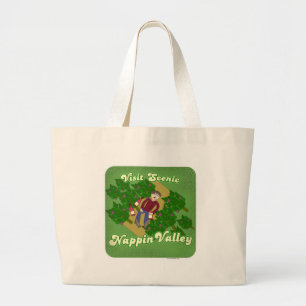 Bolsa Tote Grande Engraçado Nappin Valley Cheeky Viagem Slogan
