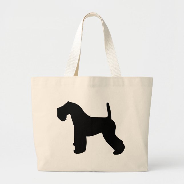 Bolsa Tote Grande Engrenagem de Terrier de azul de Kerry (Frente)