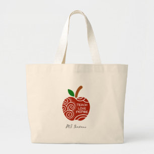 Bolsa Tote Grande Ensine Amor Inspire