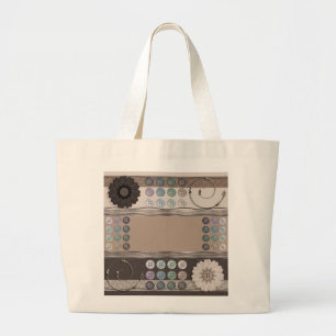 Bolsa Tote Grande Entusiasta Sewing