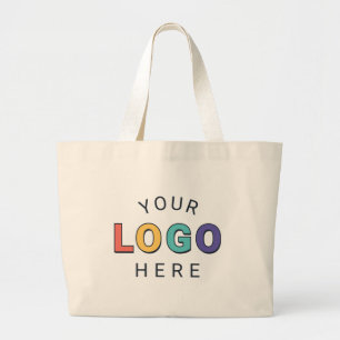 Bolsa Tote Grande Envie o logotipo da sua empresa