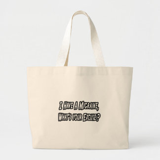 Bolsa Tote Grande Enxaqueca... com licença?