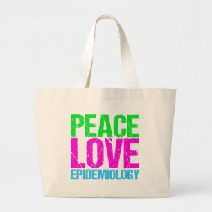 Bolsa Tote Grande Epidemiologia do Amor pela Paz