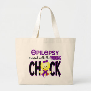 Bolsa Tote Grande Epilepsia sujada com o pintinho errado